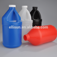 multi color 1L hdpe plastic cylindrical water bottle with handle